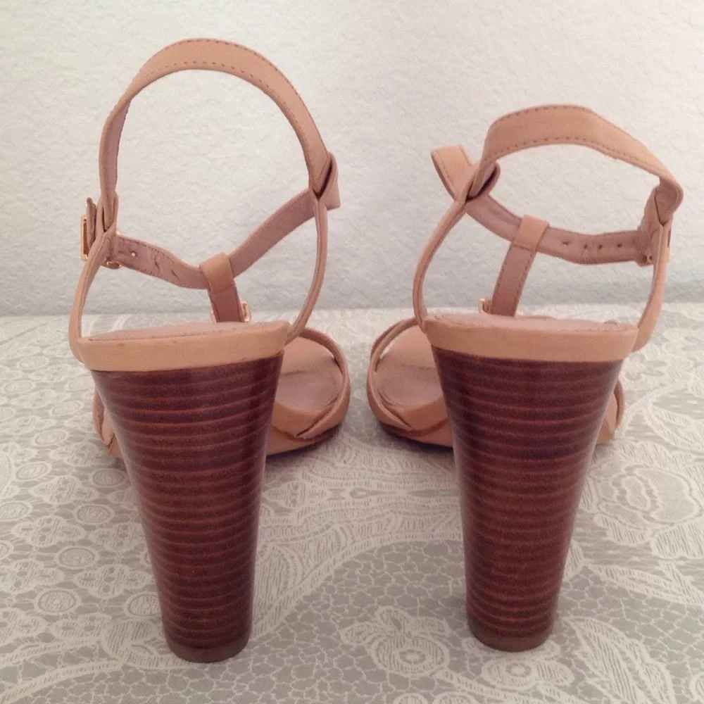 J.crew nude T strap sandals